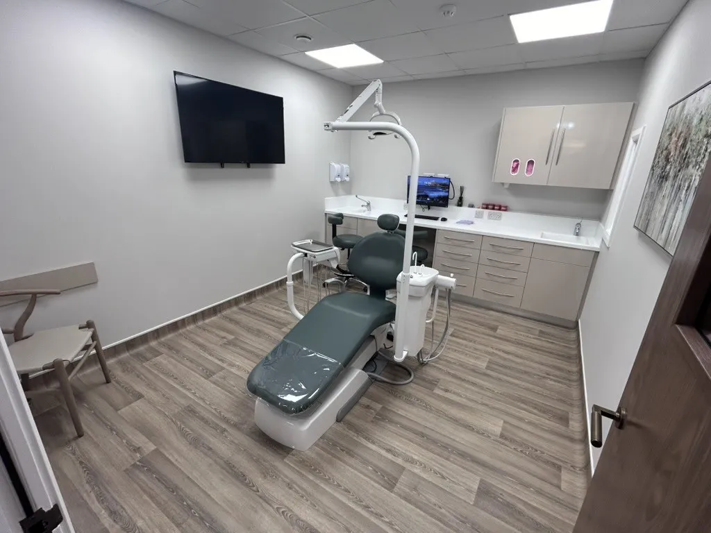 Orthodontic surgery with new chair and cabinetry at Bright Orthodontics, Liverpool