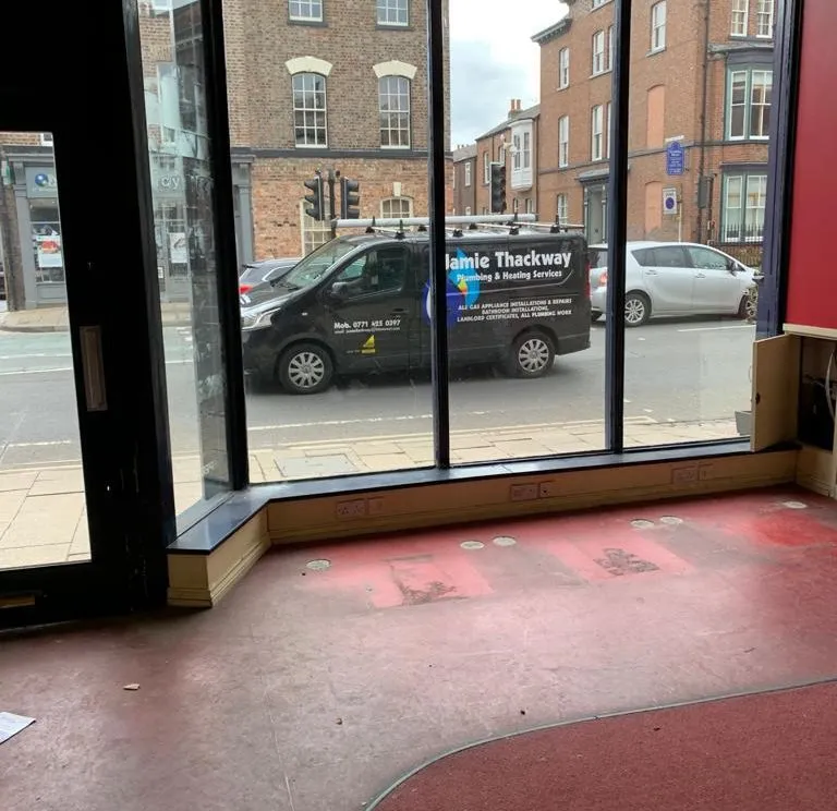 Before the fit-out: the empty retail unit in York prior to becoming Blossom Cosmetic Clinic