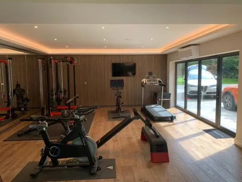 Home gym from a private residential project by BH Projects Group